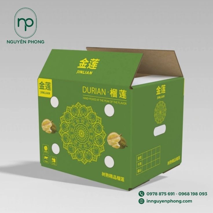 In thùng carton đựng sầu riêng tại TP.HCM size lớn
